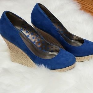 Fergalicious Blue Espadrilles - Size: 7.5